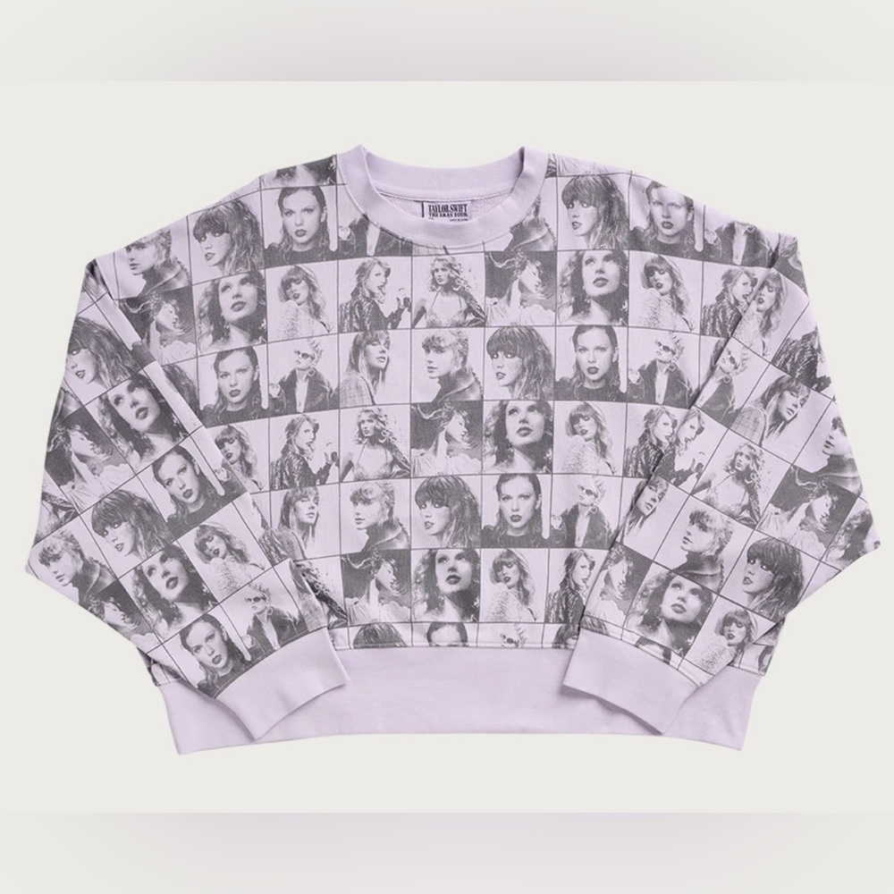 NEW NWT NIB TAYLOR SWIFT THE ERAS CONCERT TOUR Cropped Lavender Pullover
L